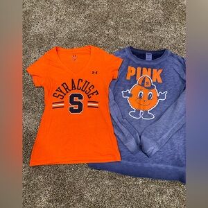 Syracuse Orange College lot Size small Under Armour Pink